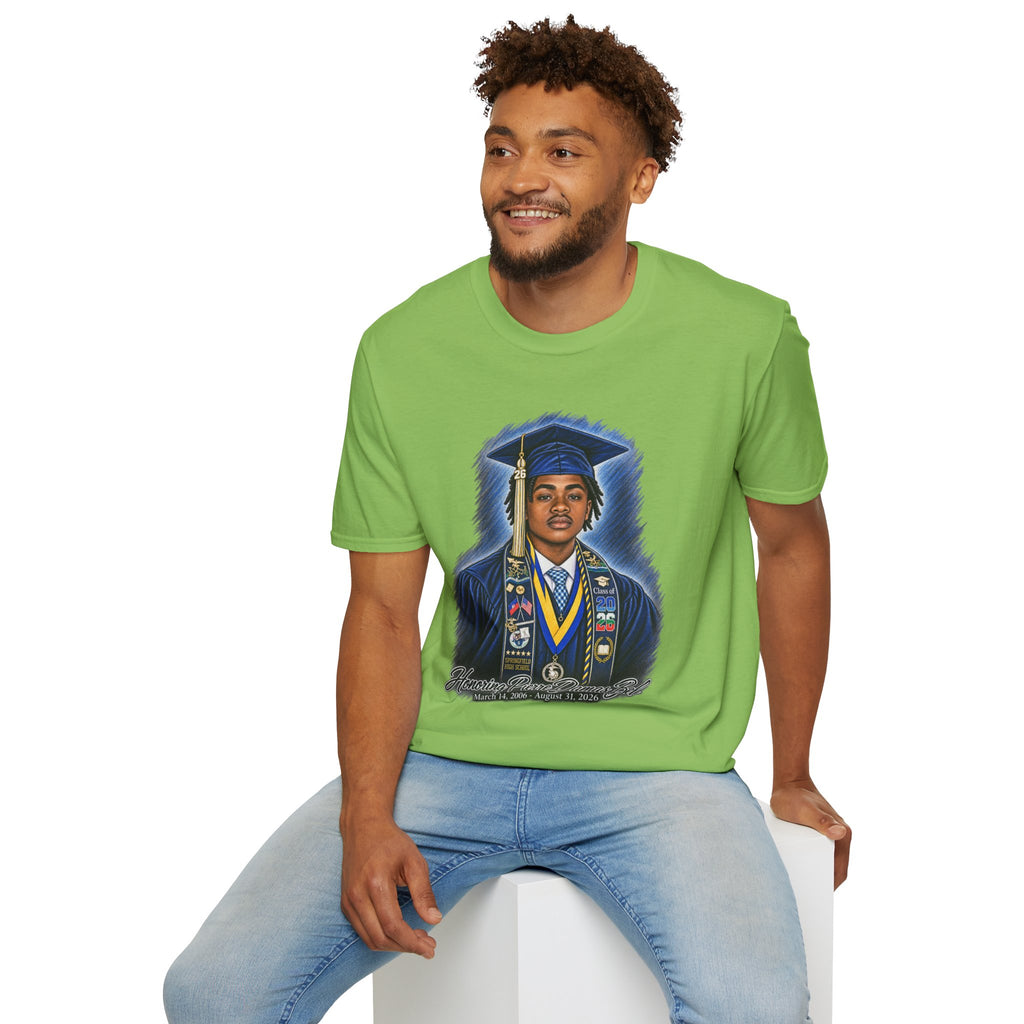 Portrait Front and Back - In Memory of Pierre Damas Bel T-Shirt