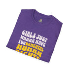 Girls Just Wanna Have Fundamental Human Rights Unisex Softstyle T-Shirt - EqualiTees.Me