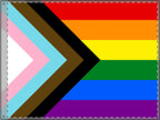 Inclusive Rainbow Pride Double Sided Flag - Celebrate Inclusivity and Diversity