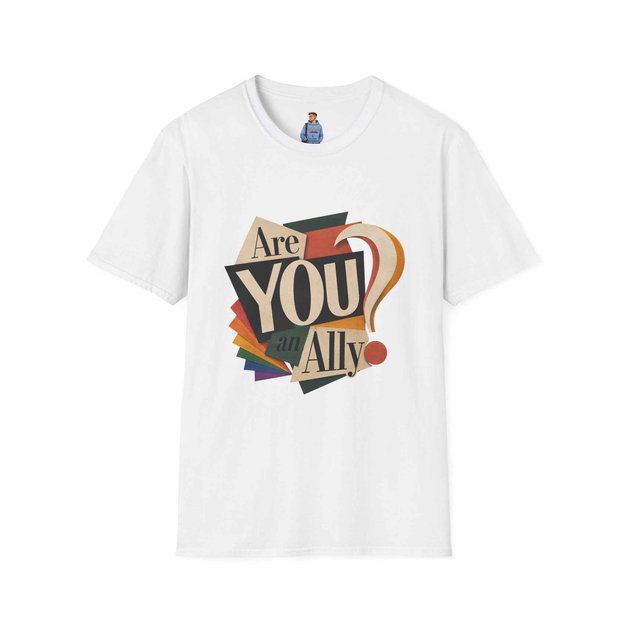 Are You An Ally? T-Shirt — Vintage Pride Ally Tee
