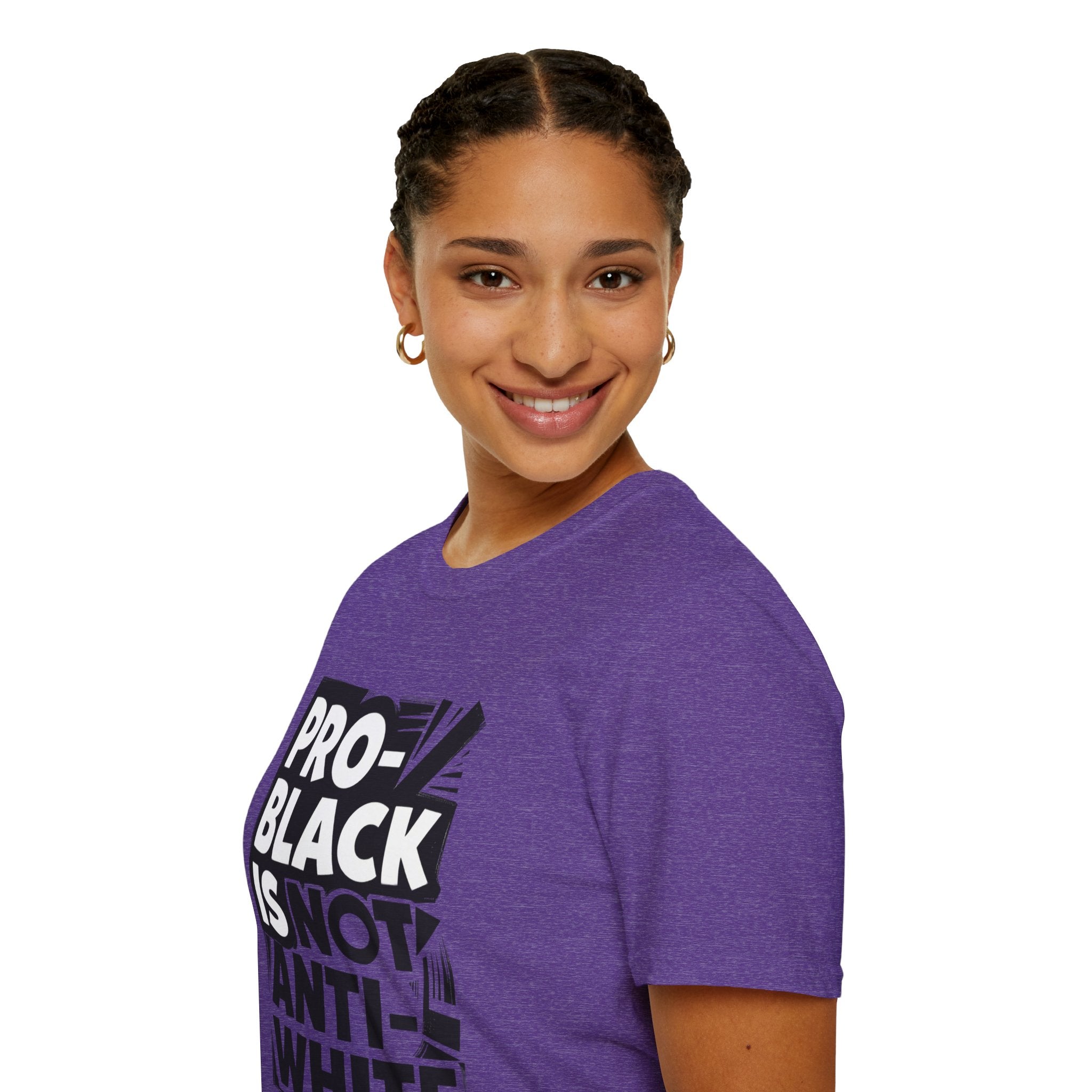 Pro-Black Is Not Anti-White Statement T-Shirt