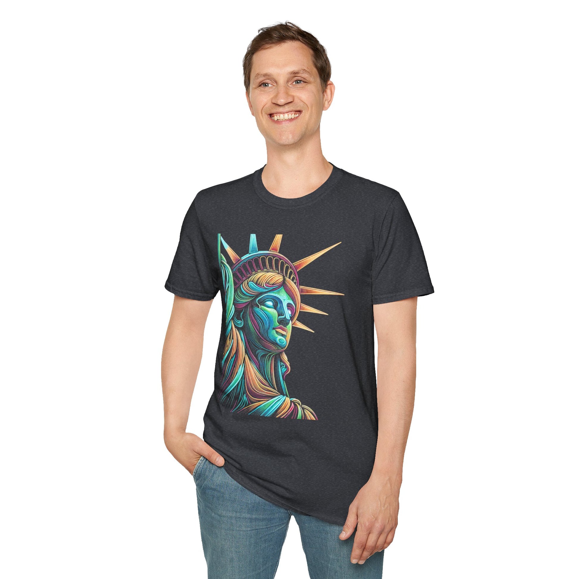 Lady Liberty - Softstyle Unisex T-Shirt