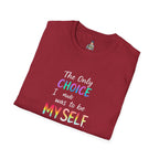 Unisex Softstyle T-Shirt - When Did You CHOOSE to Be Straight? Empowering LGBTQ+ Graphic Tee