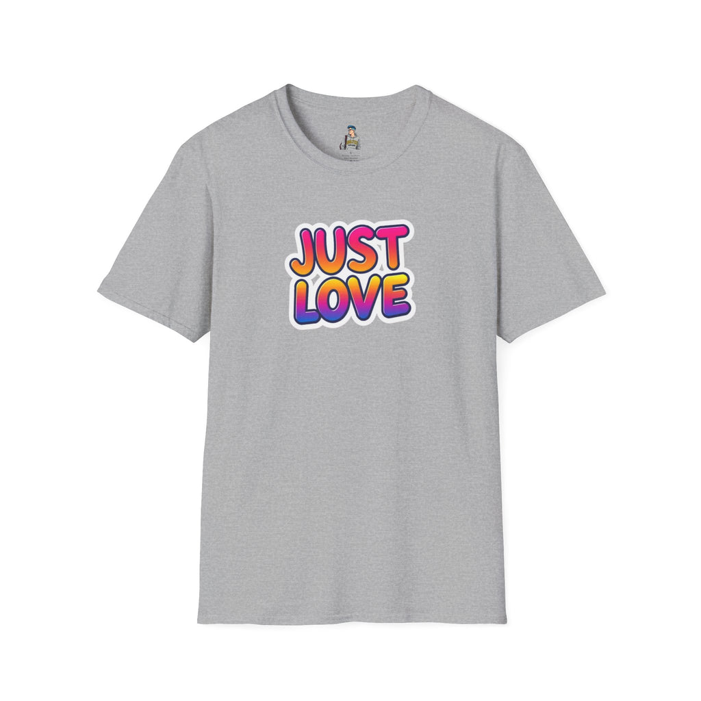 Just Love Unisex Softstyle T-Shirt | Perfect for Pride, Anniversaries, and Everyday Wear