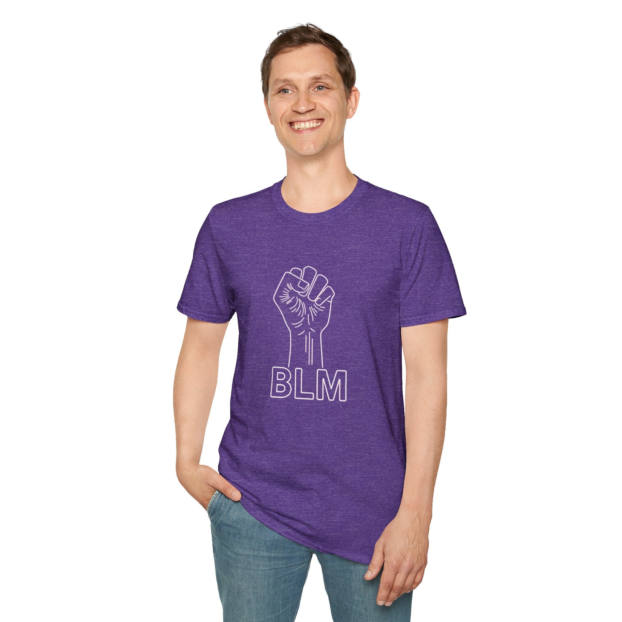 BLM Unisex Softstyle T-Shirt - Celebrate Equality and Justice