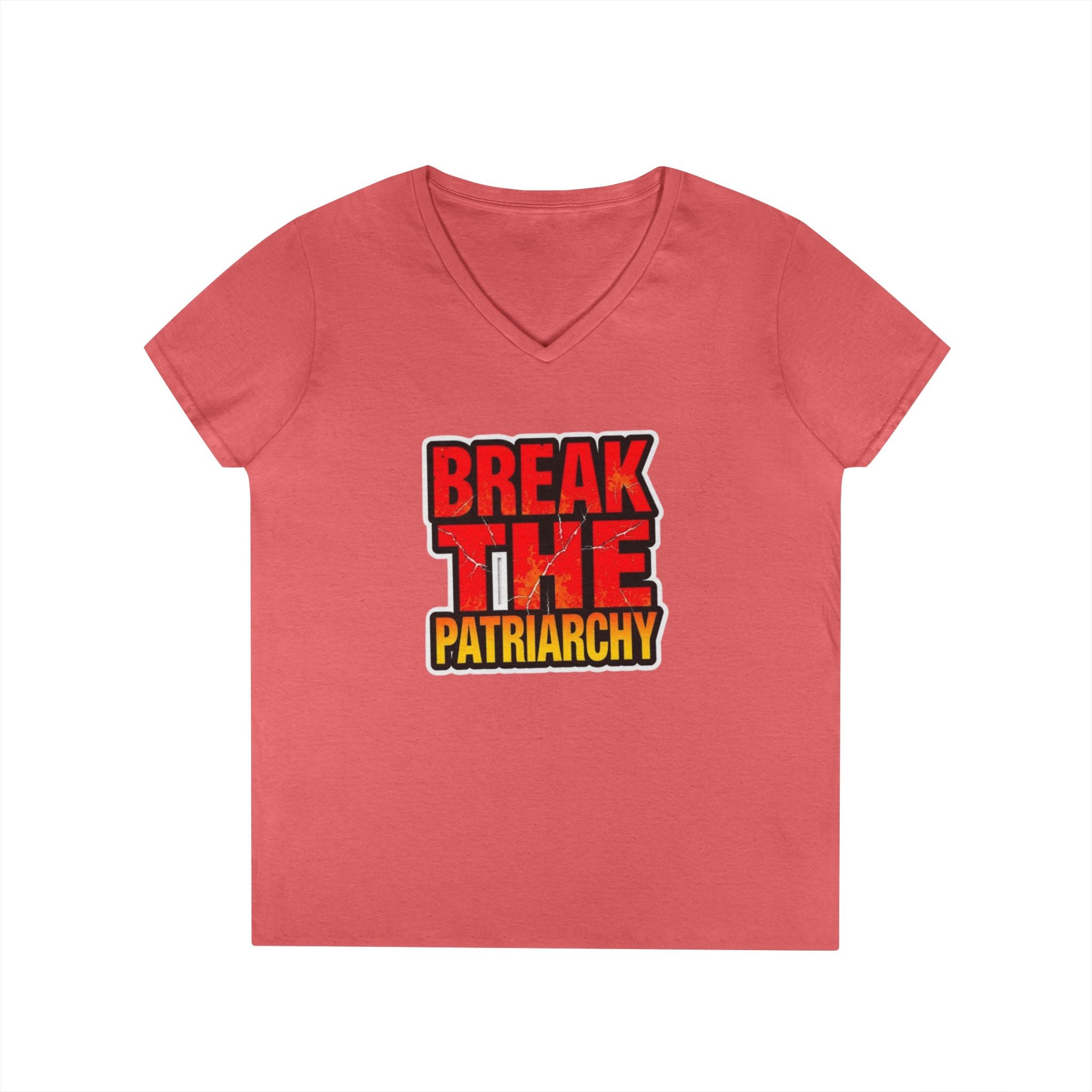 Women's Empowerment V-Neck T-Shirt - Break The Patriarchy