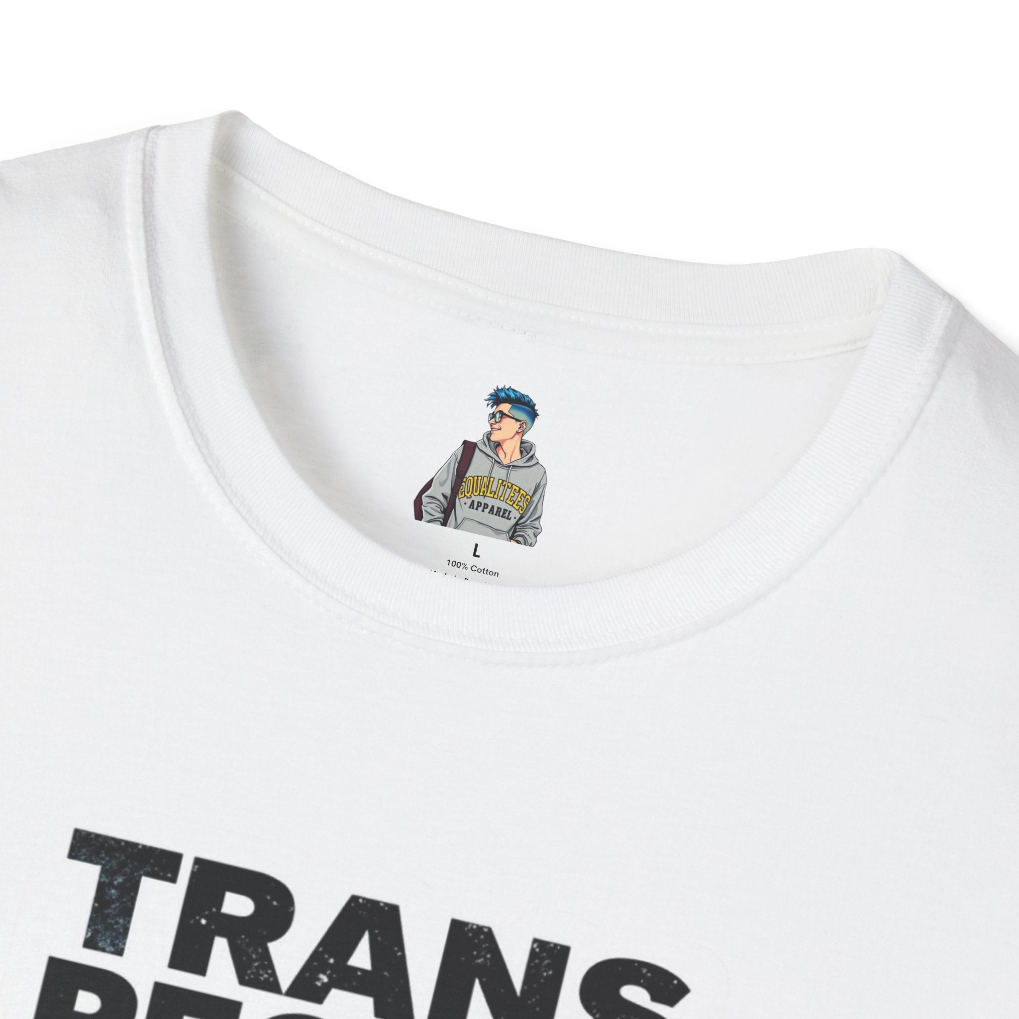 Unisex Softstyle T-Shirt - 'Trans People Exist. Trans People Matter.' Equality Apparel
