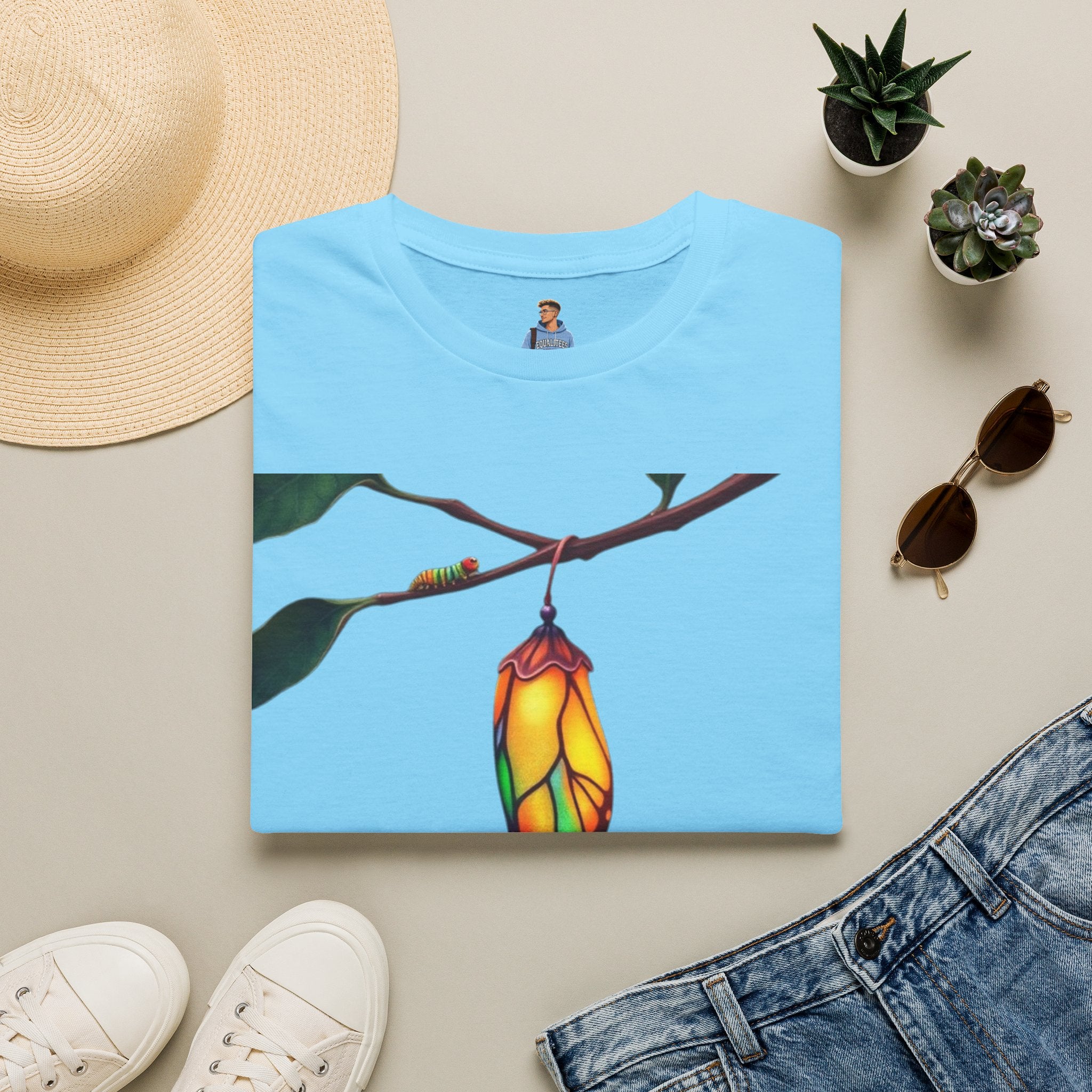 Rainbow Butterfly Cocoon Pride T-Shirt
