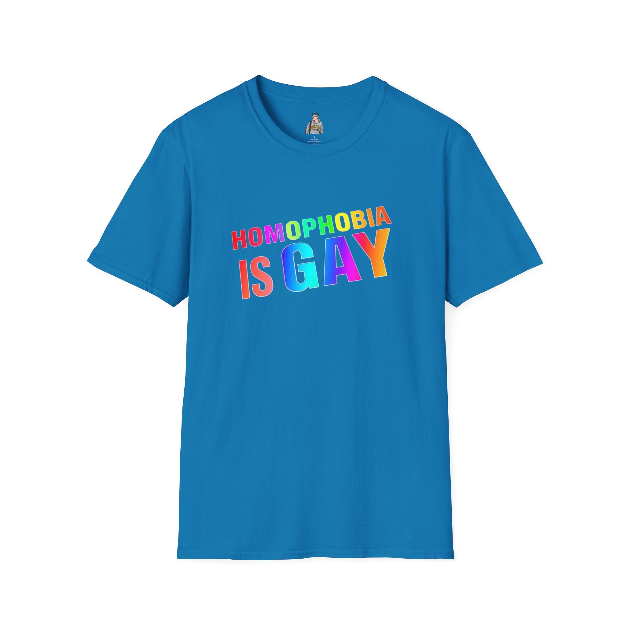 Homophobia is Gay - Unisex Softstyle T-Shirt for LGBTQ+ Pride