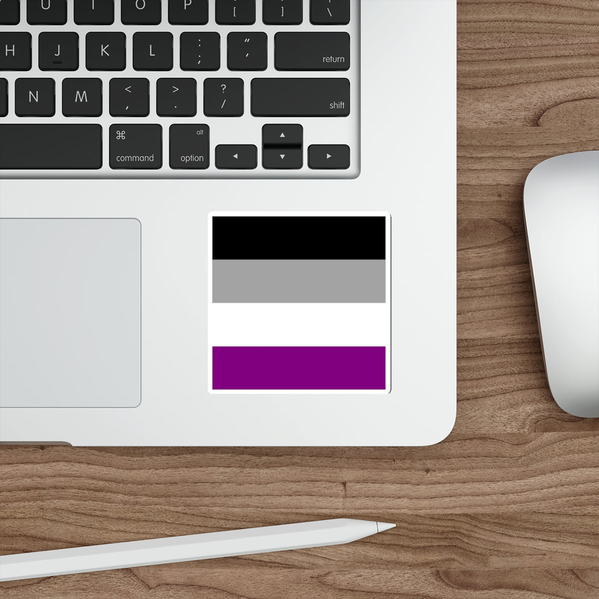 Die-Cut Stickers - Asexual Pride Flag