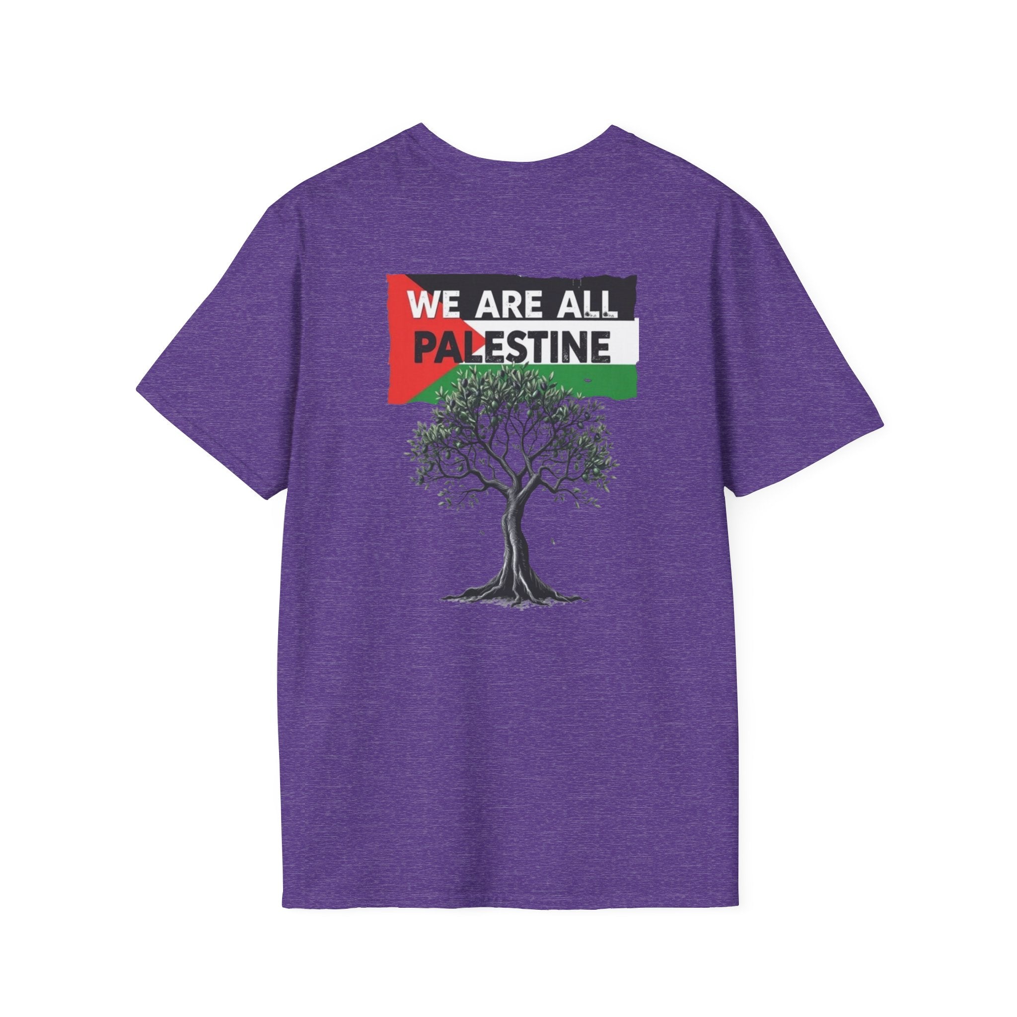 Unisex Softstyle T-Shirt: Stand with Gaza & We Are All Palestine Graphic Tee