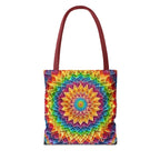 Rainbow Mandala Tote Bag