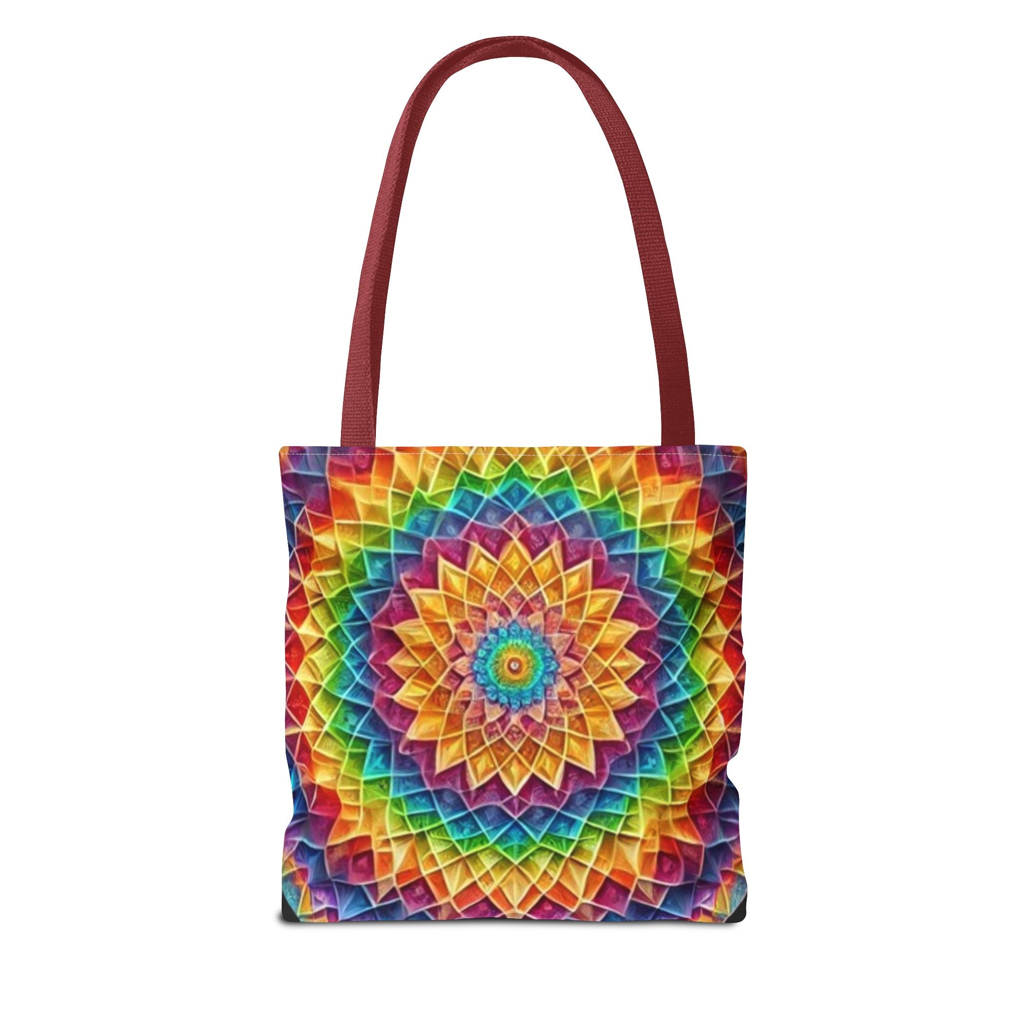 Rainbow Mandala Tote Bag