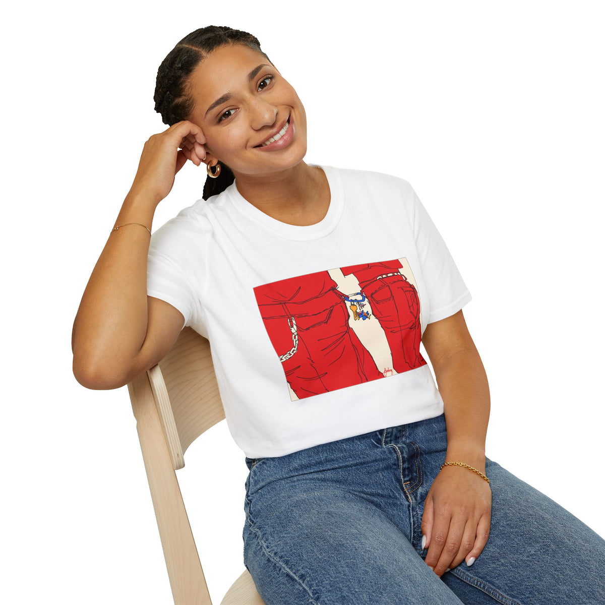 Red Jeans by Audrey Pride Tree Las Vegas T-Shirt