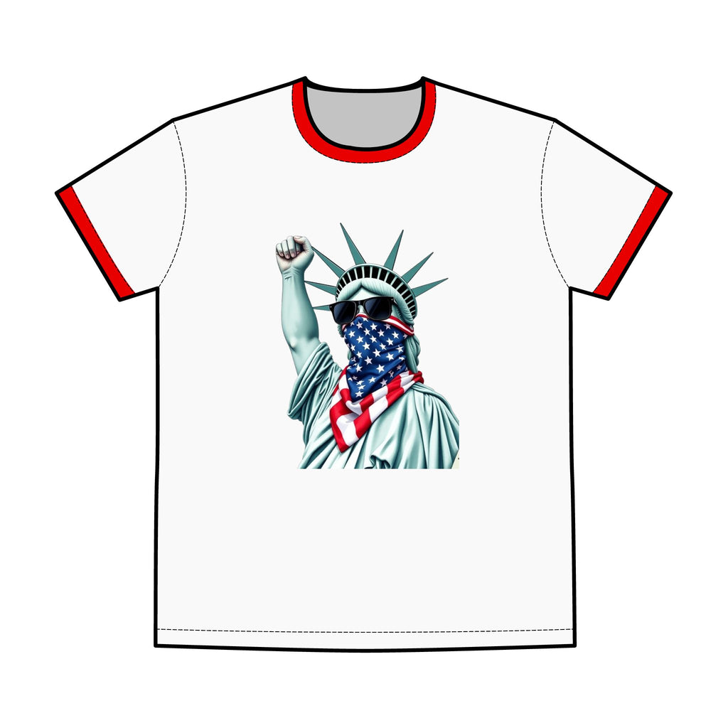 Stand With Her - Statue of Liberty Ringer Tee