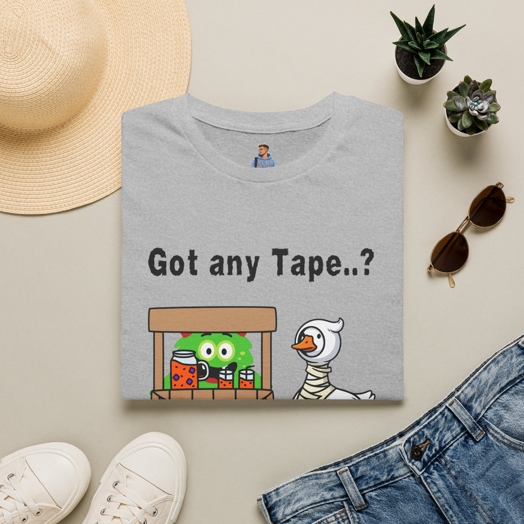Got any Tape..? Funny Goose & Frog Market T-Shirt — Cute Animal Humor Tee