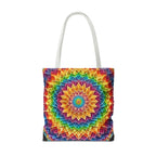 Rainbow Mandala Tote Bag