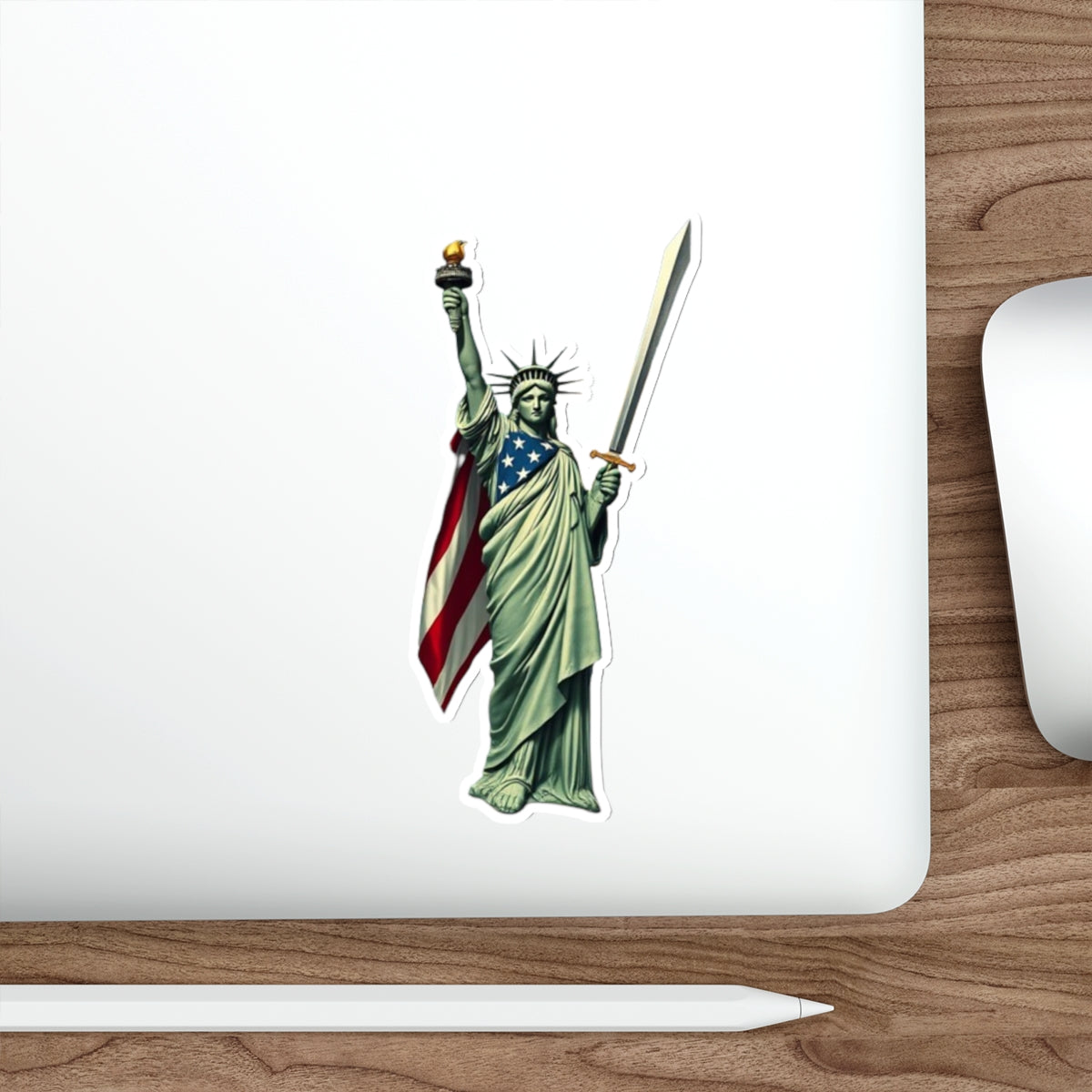 Die-Cut Stickers - Lady Liberty Defender