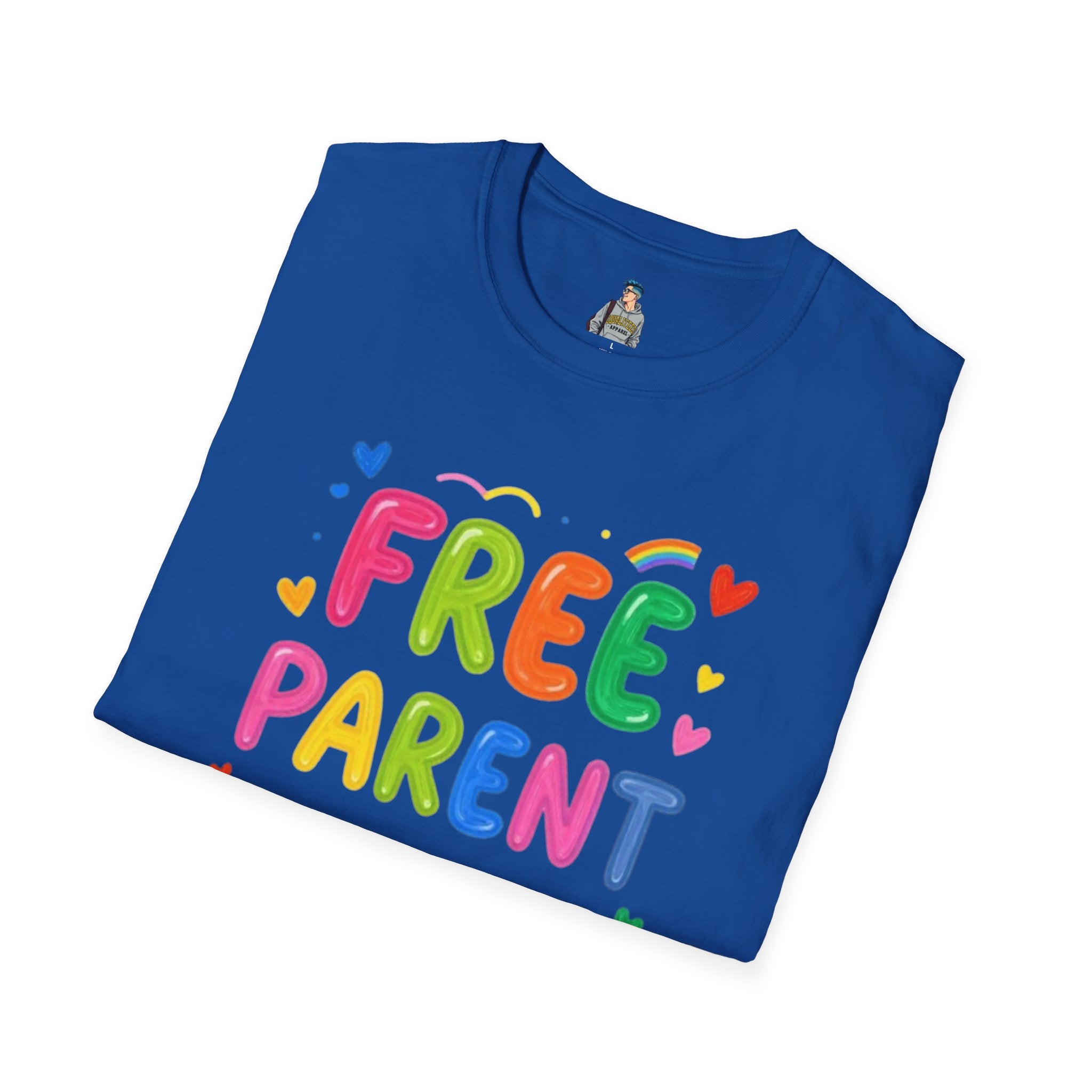 Free Parent Hugs T-Shirt — Colorful Affirming Pride