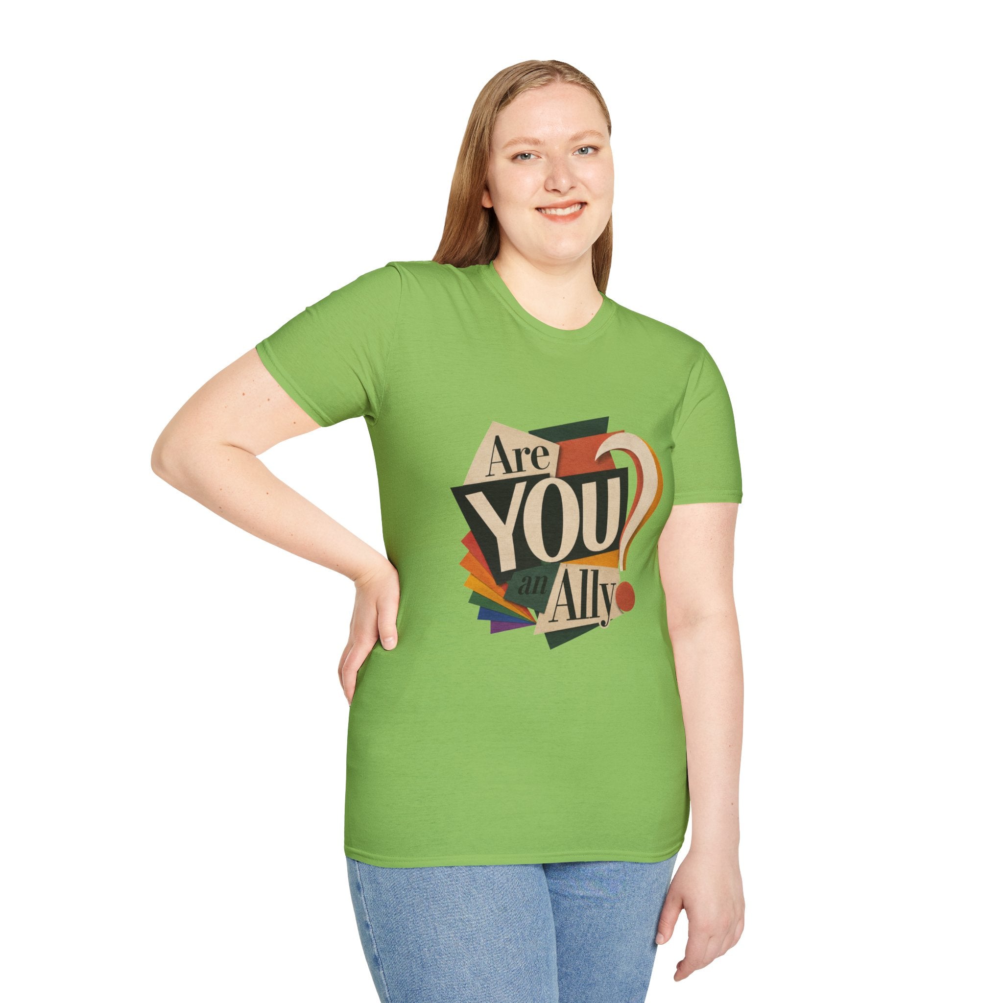 Are You An Ally? T-Shirt — Vintage Pride Ally Tee