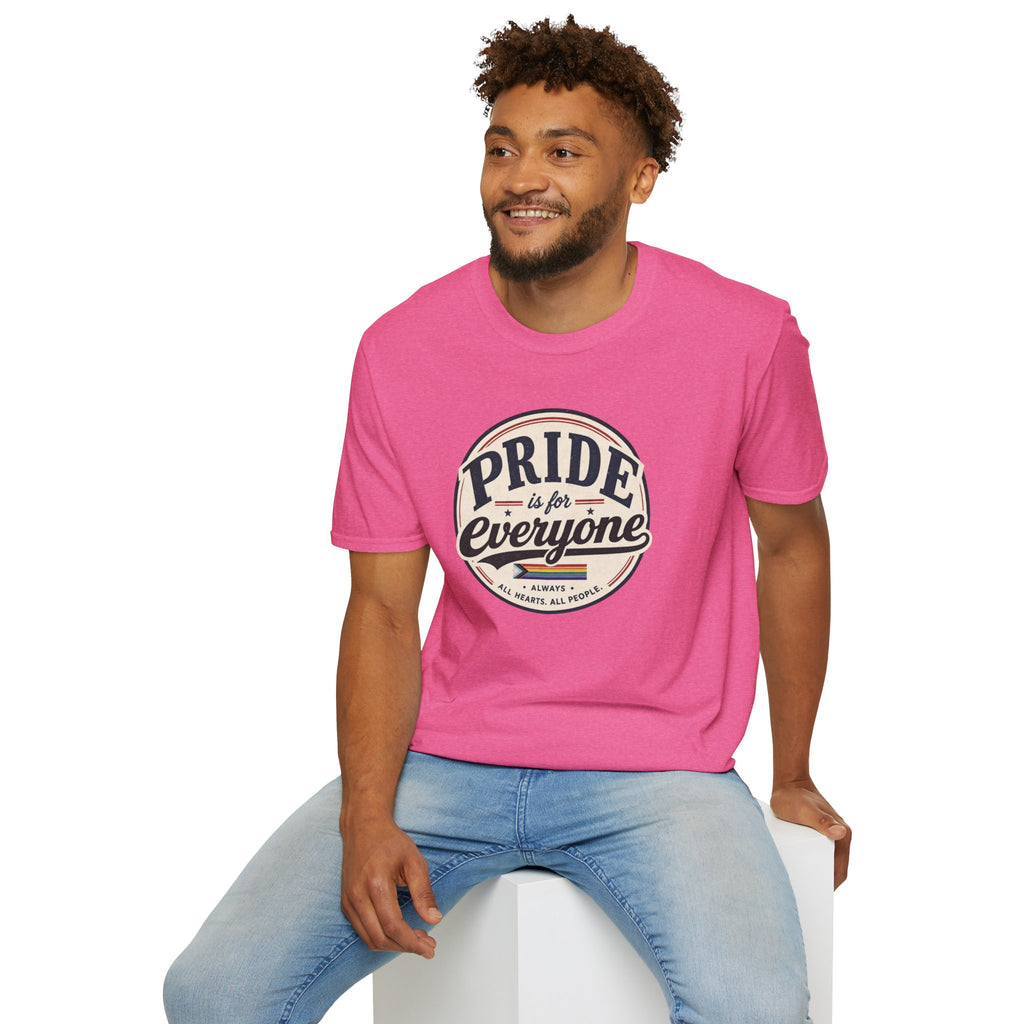 Pride Is for Everyone T-Shirt — Inclusive Retro Pride Tee