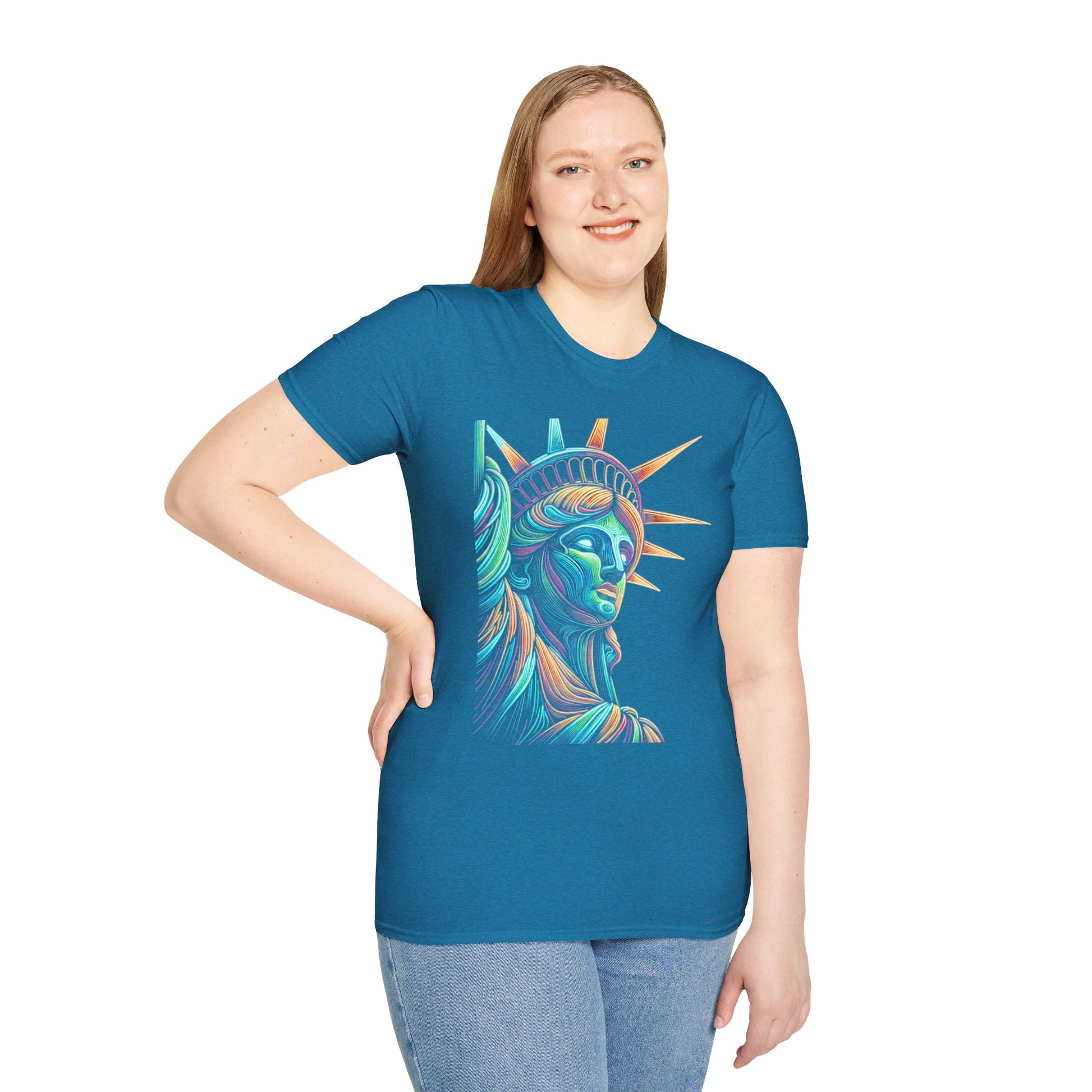 Lady Liberty - Softstyle Unisex T-Shirt