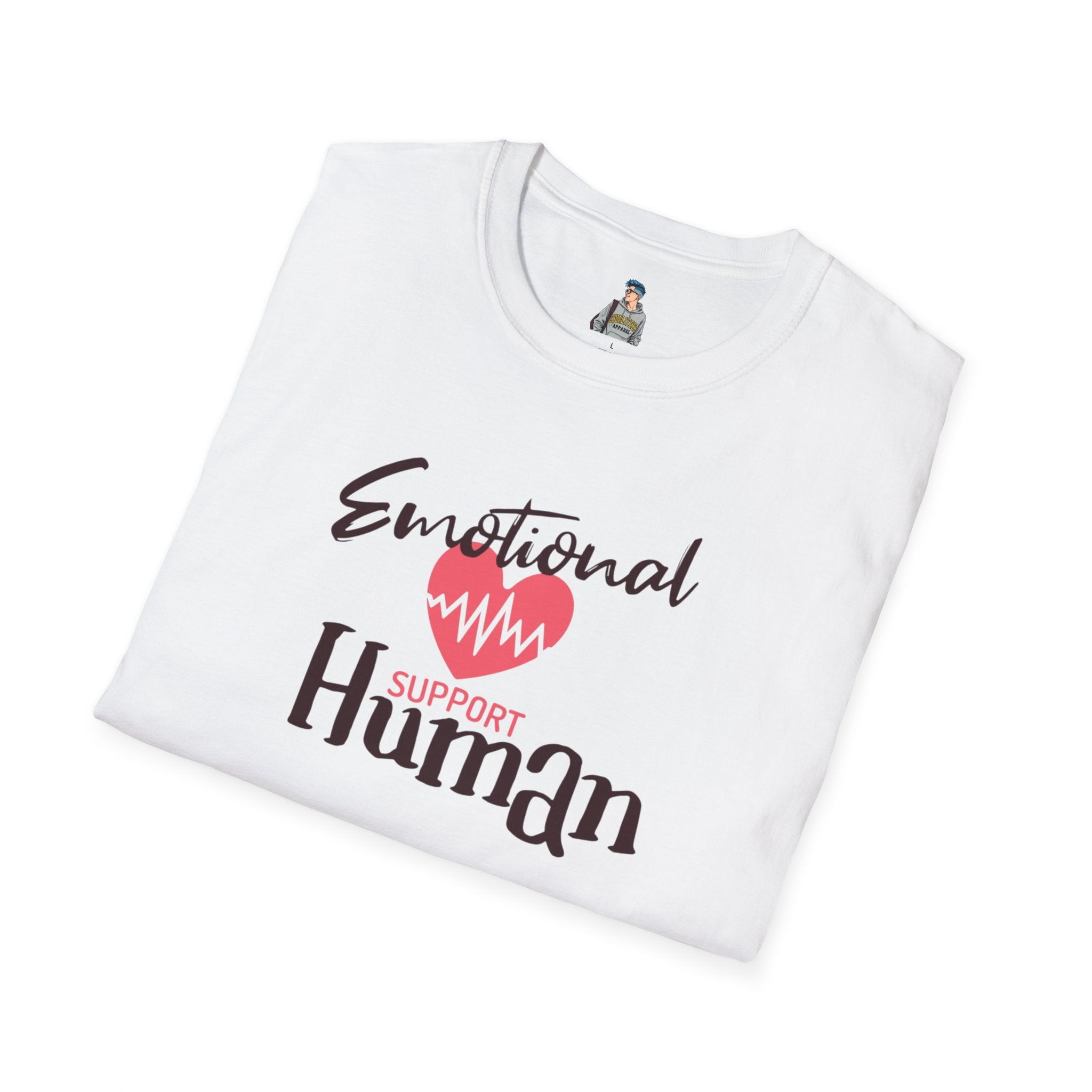 Emotional Support Human Unisex Softstyle T-Shirt