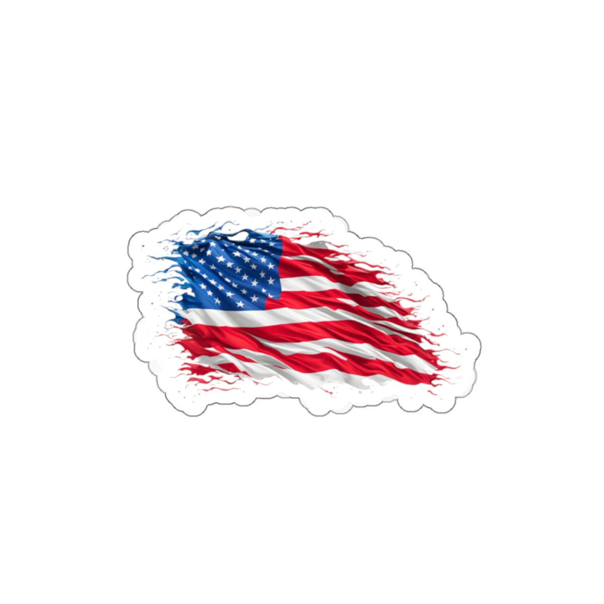 Die-Cut Stickers - American Flag Art