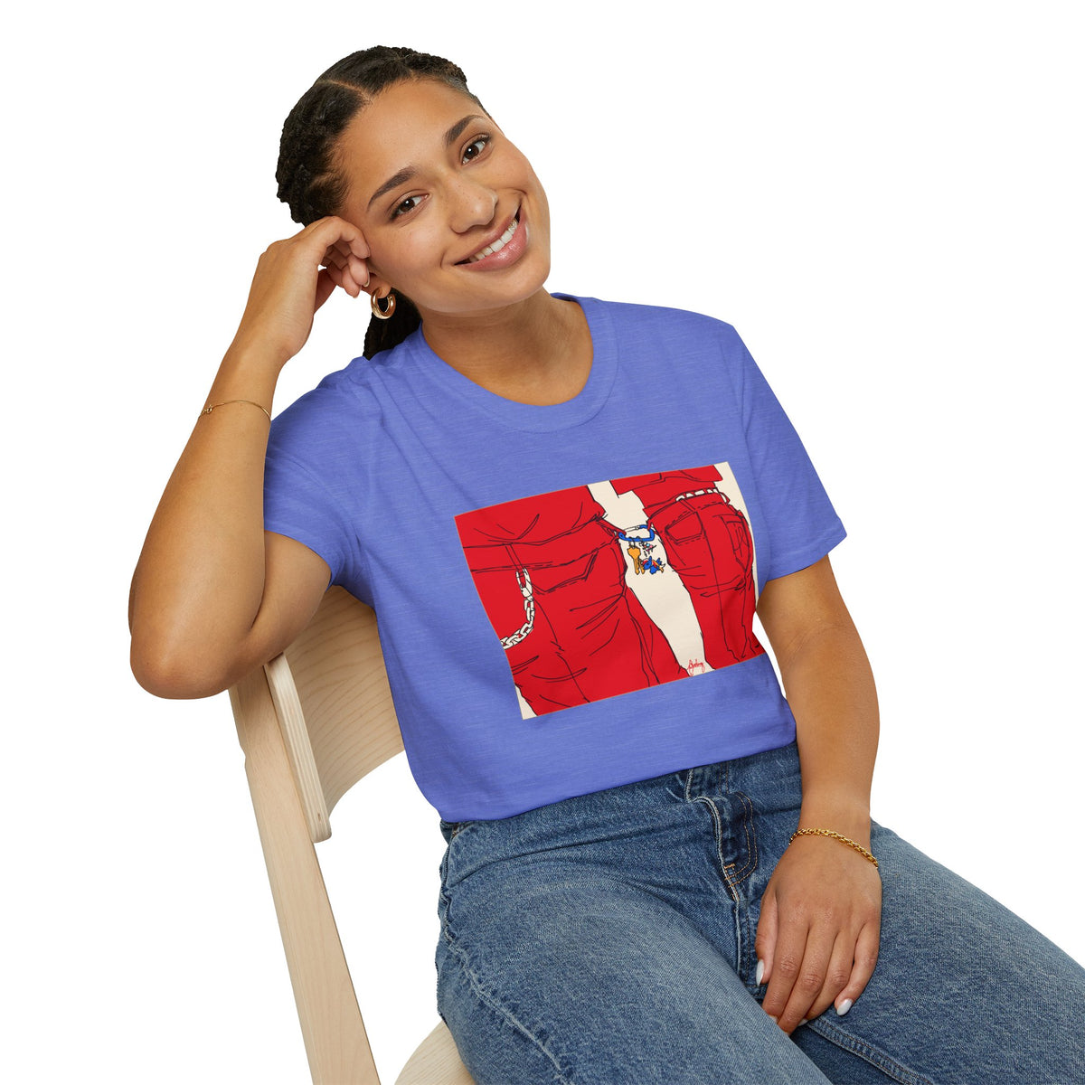 Red Jeans by Audrey Pride Tree Las Vegas T-Shirt