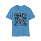 Juneteenth T-Shirt — "Happy Juneteenth" Floral Freedom Tee