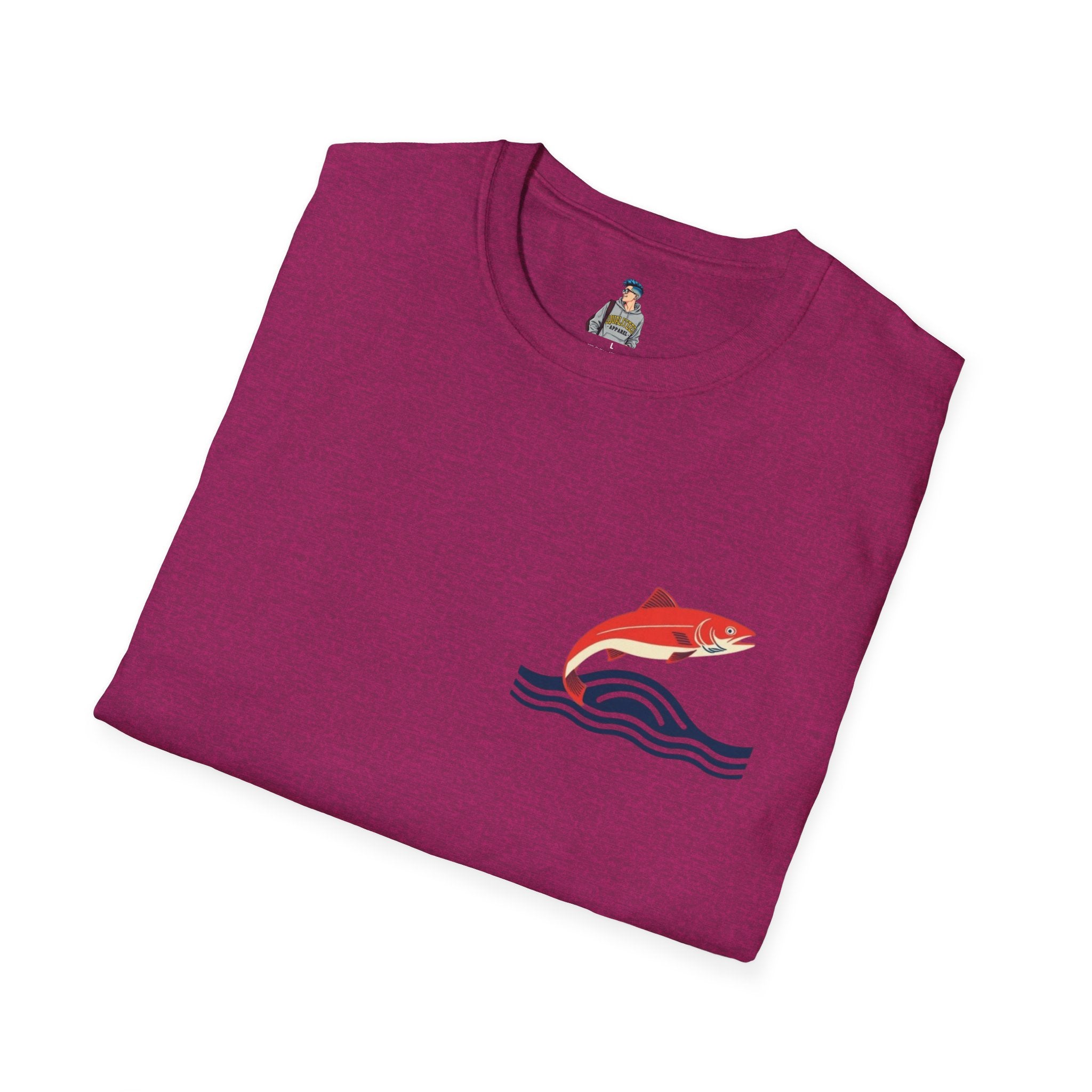 Jumping Salmon Native Pride Softstyle Unisex T-shirt