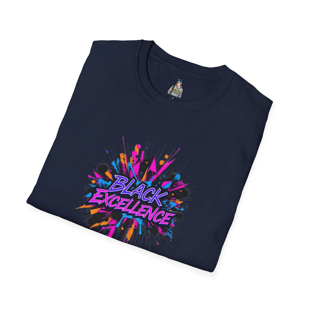 Unisex Softstyle T-Shirt - Black Excellence Graphic Tee