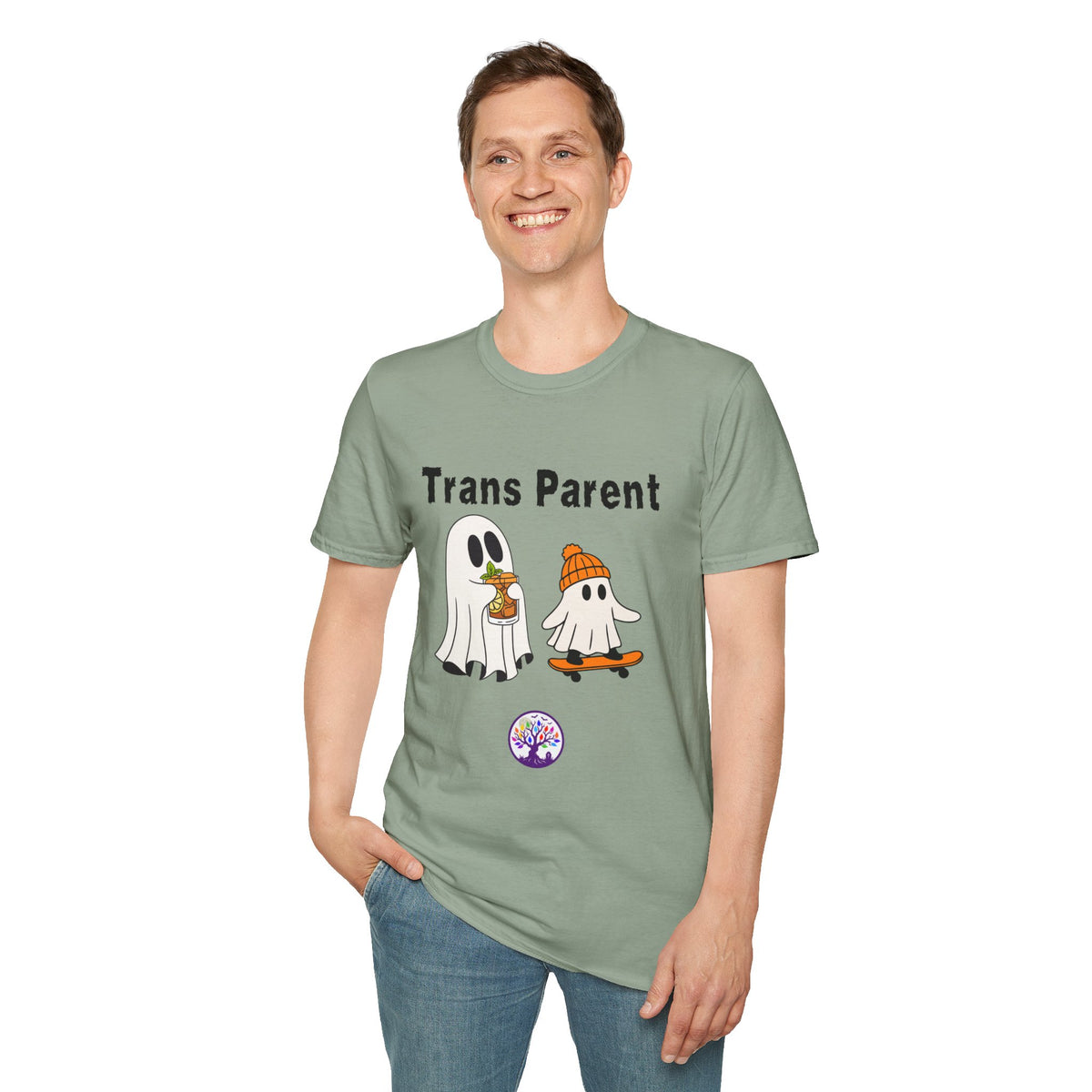 Trans Parent 5 Halloween Pride Tree Las Vegas T-Shirt