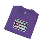 "Protect Trans Kids" Unisex Softstyle T-Shirt - Empowerment & Pride Apparel