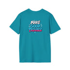 Make Good Trouble Trans Colors Graphic Unisex T-Shirt - Bold Statement Tee for Activists & Dreamers