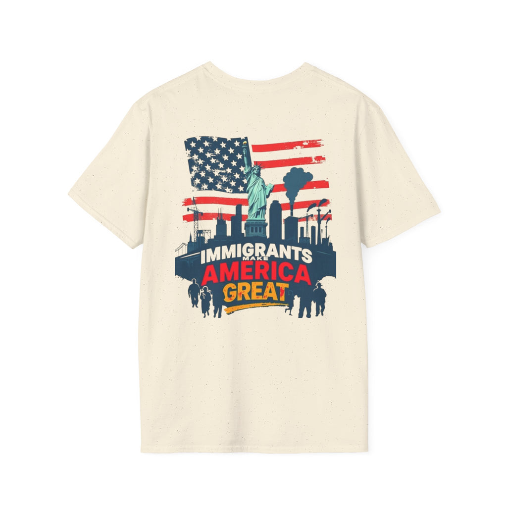 Immigrants Make America Great T-Shirt Estoy Contigo (I Am With You) Unisex Softstyle T-Shirt Classic Protest Tee