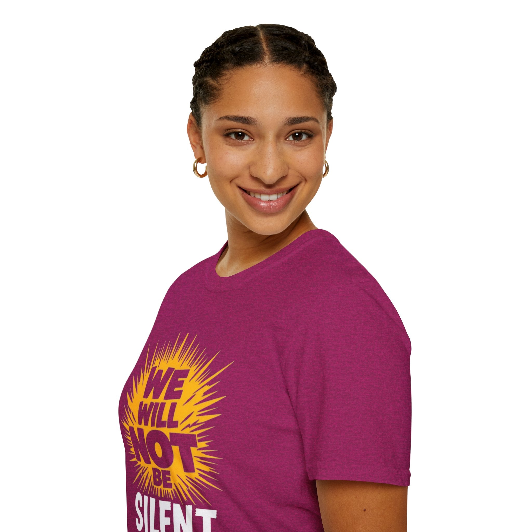 Empowerment Graphic Tee - We Will Not Be Silent | Unisex Softstyle T-Shirt
