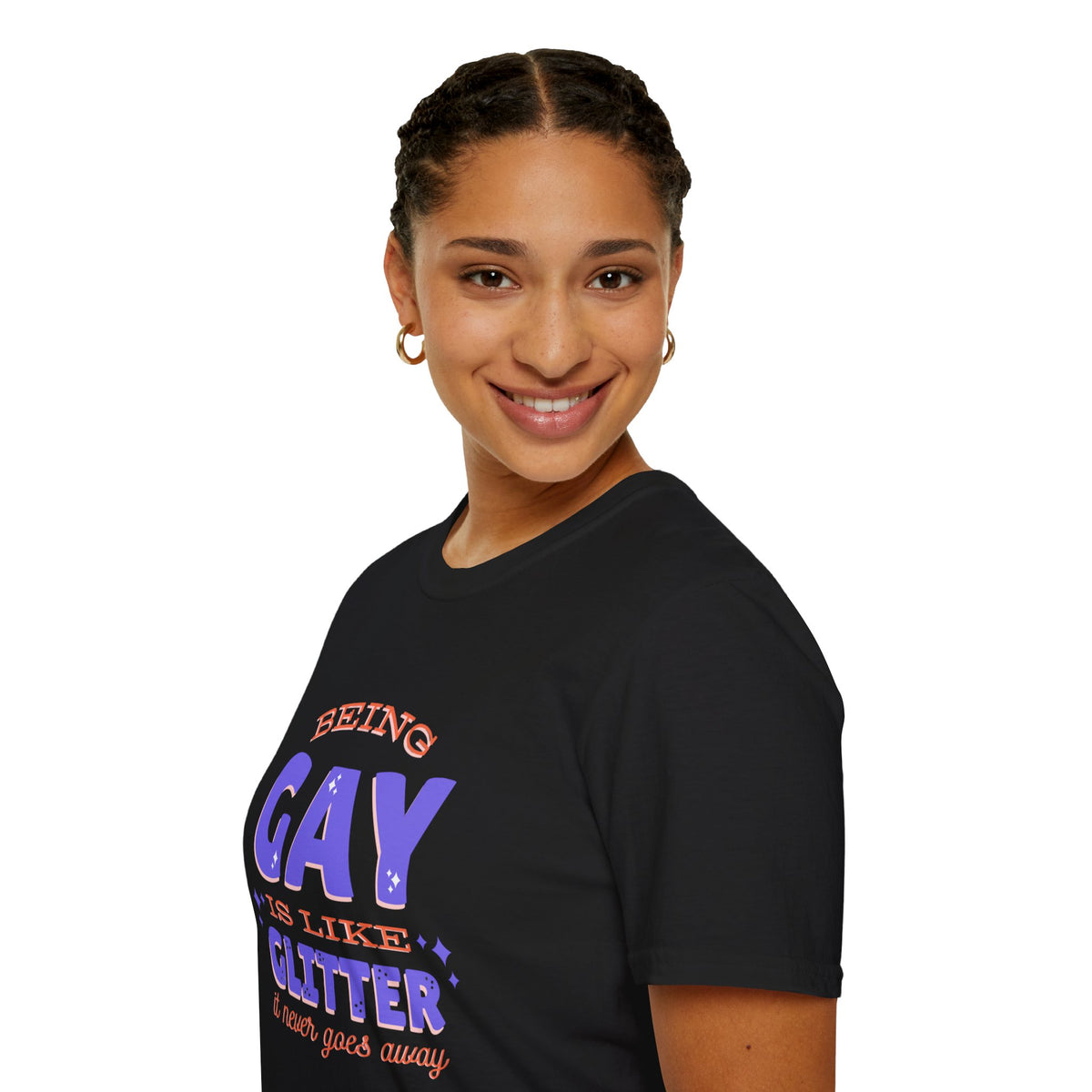 Being Gay Is Like Glitter Pride Tree Las Vegas T-Shirt