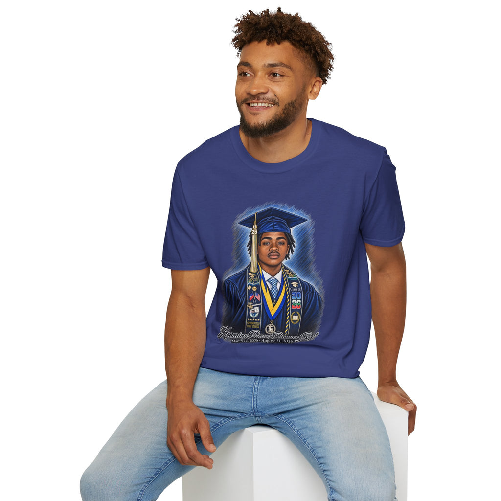 Portrait Front and Back - In Memory of Pierre Damas Bel T-Shirt