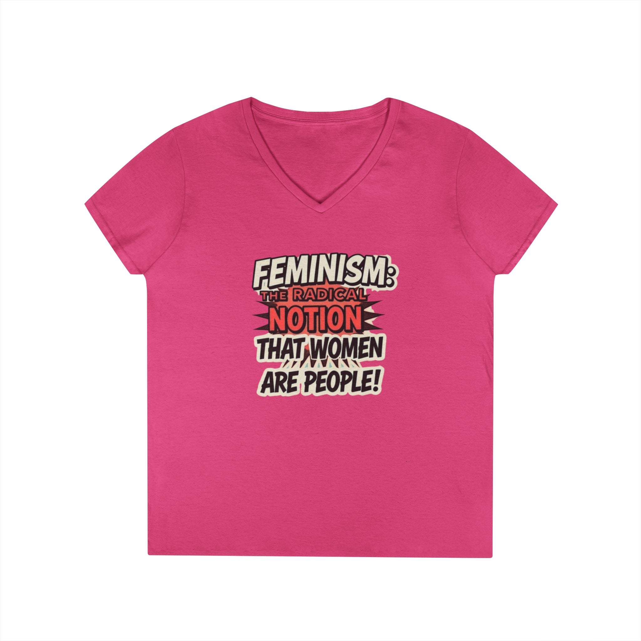 Feminism V-Neck T-Shirt - Empowering Women’s Apparel