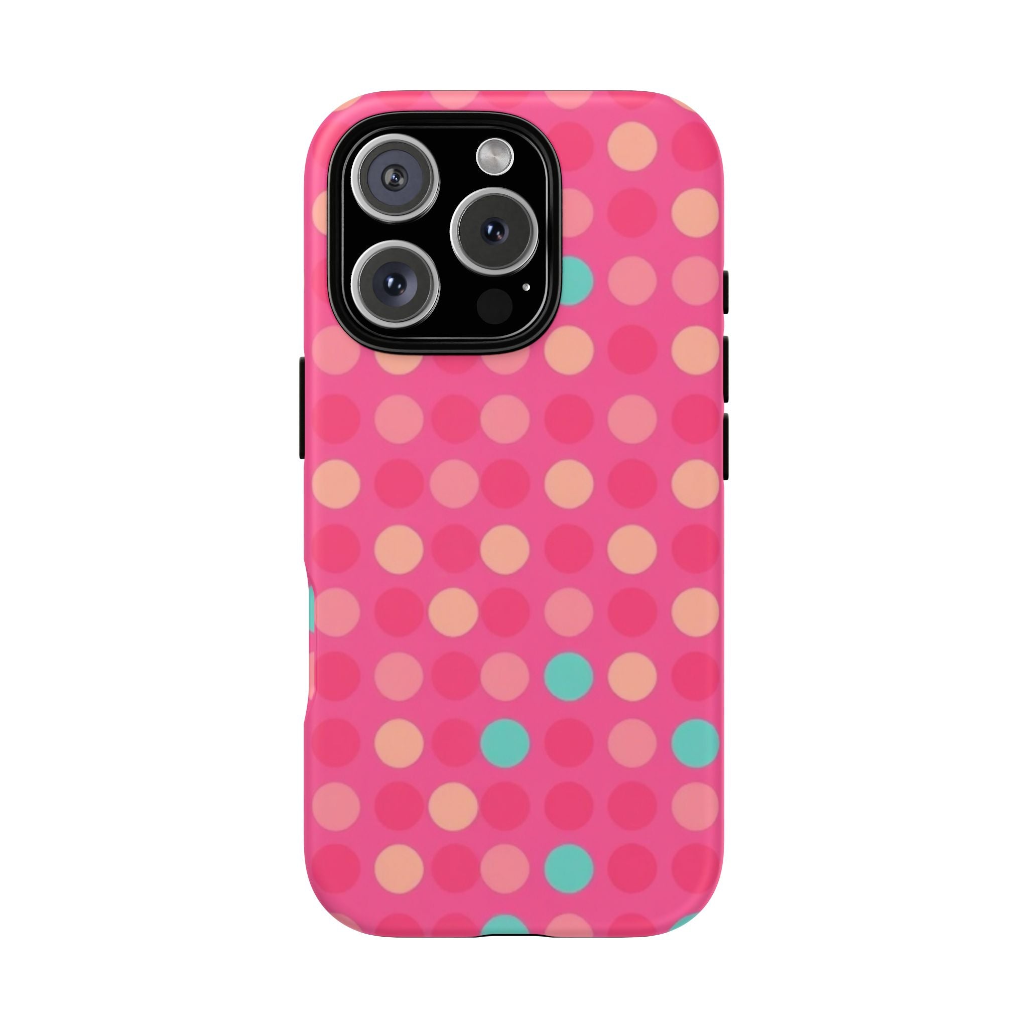 Android OR iPhone Protective Cases - Retro Polka Dots Pattern Tough Case