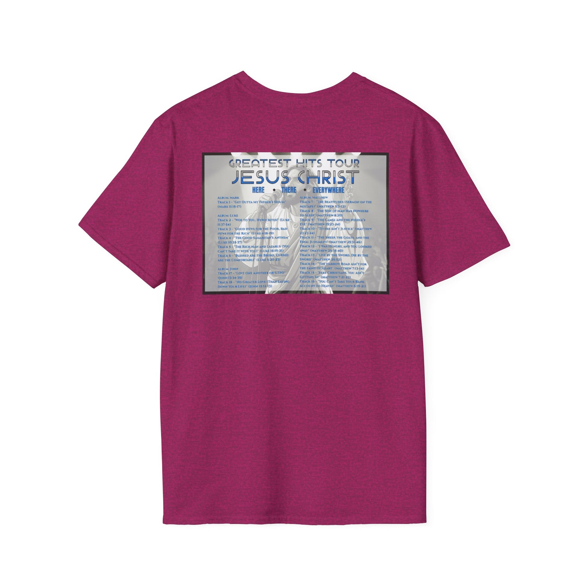 Unisex Softstyle T-Shirt - Jesus Christ Greatest Hits Tour Tee