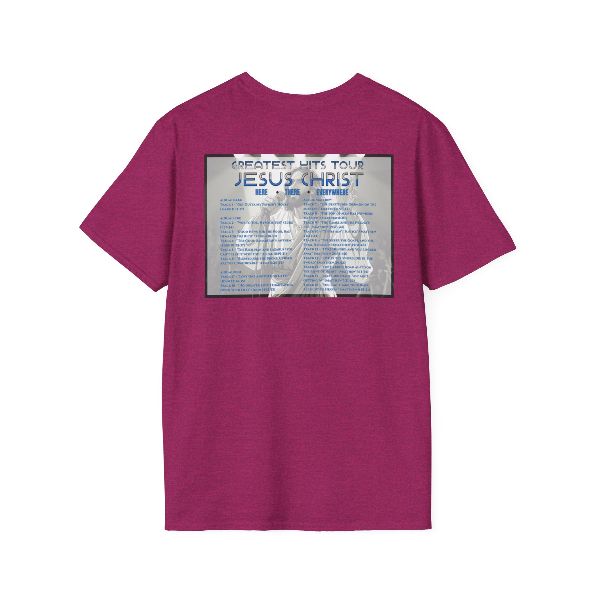 Unisex Softstyle T-Shirt - Jesus Christ Greatest Hits Tour Tee