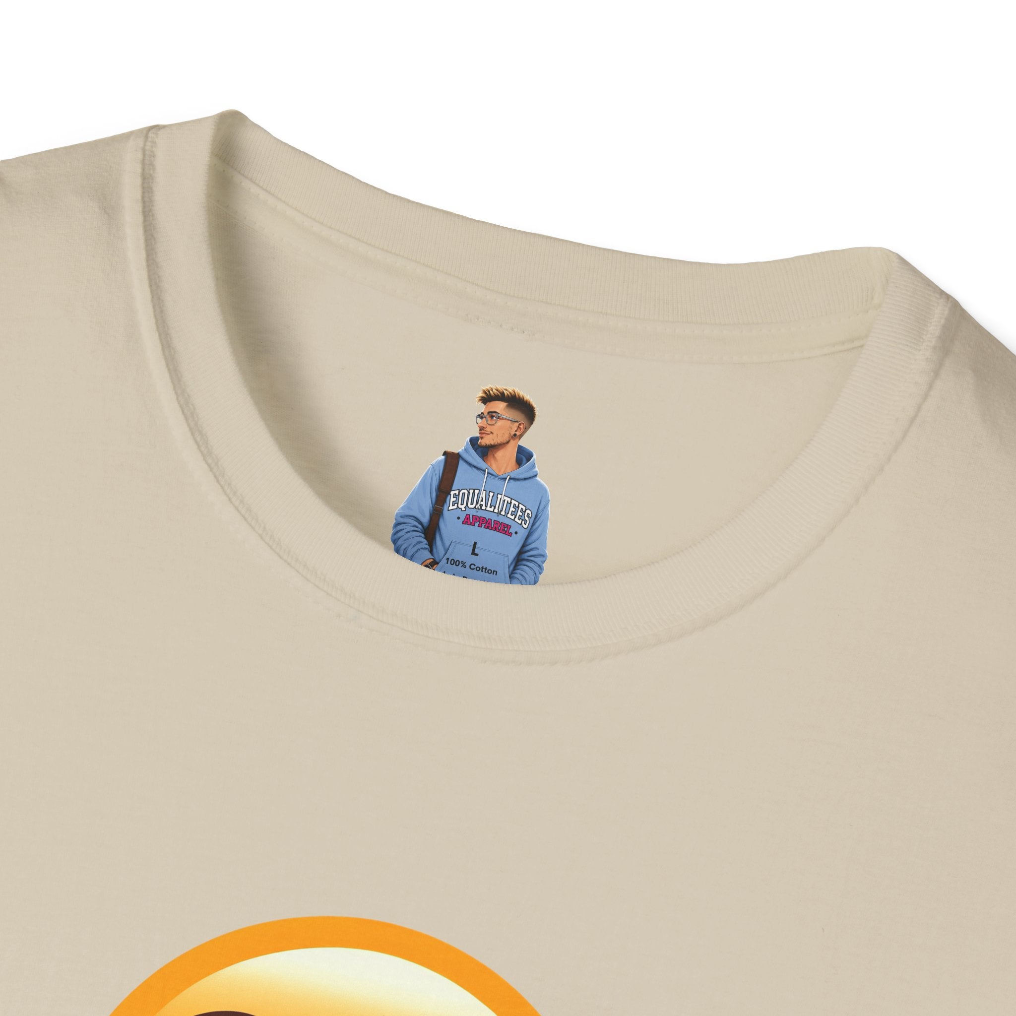 Unisex Softstyle T-Shirt with Eye Roll Emoji | Casual Graphic Tee for Everyday Humor