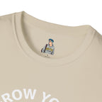 Grow Your Own Way Trans Pride Unisex T-Shirt - Floral Design for Garden Lovers
