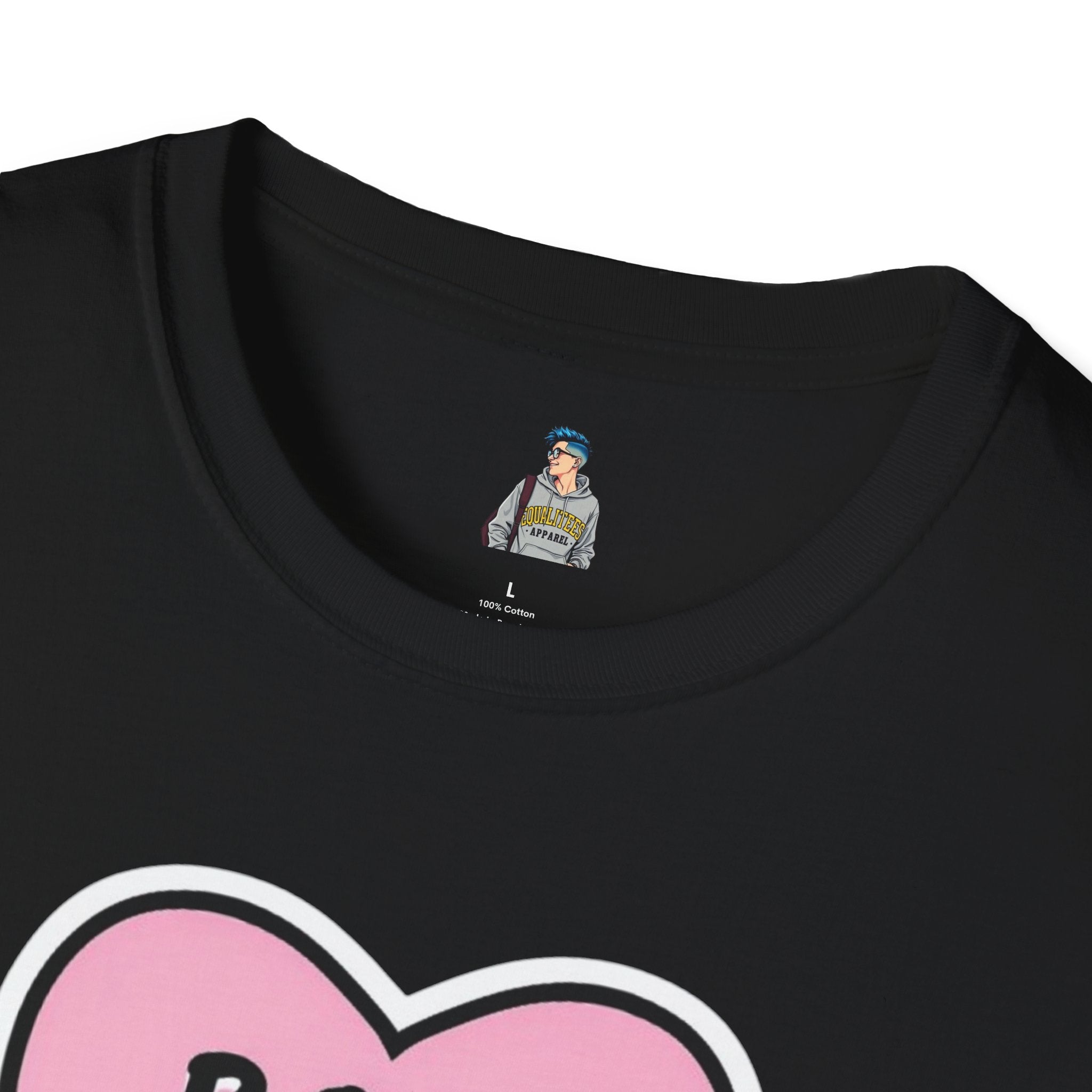 Unisex Softstyle T-Shirt - 'Boss Bitch' Heart Design - Funny Statement Tee