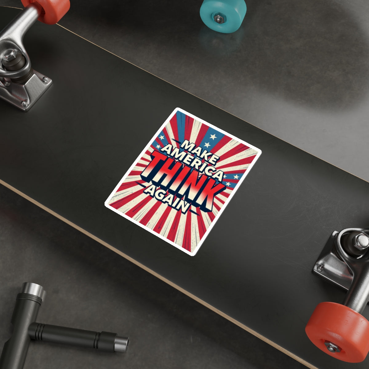 Die-Cut Stickers -  Make America Think Again