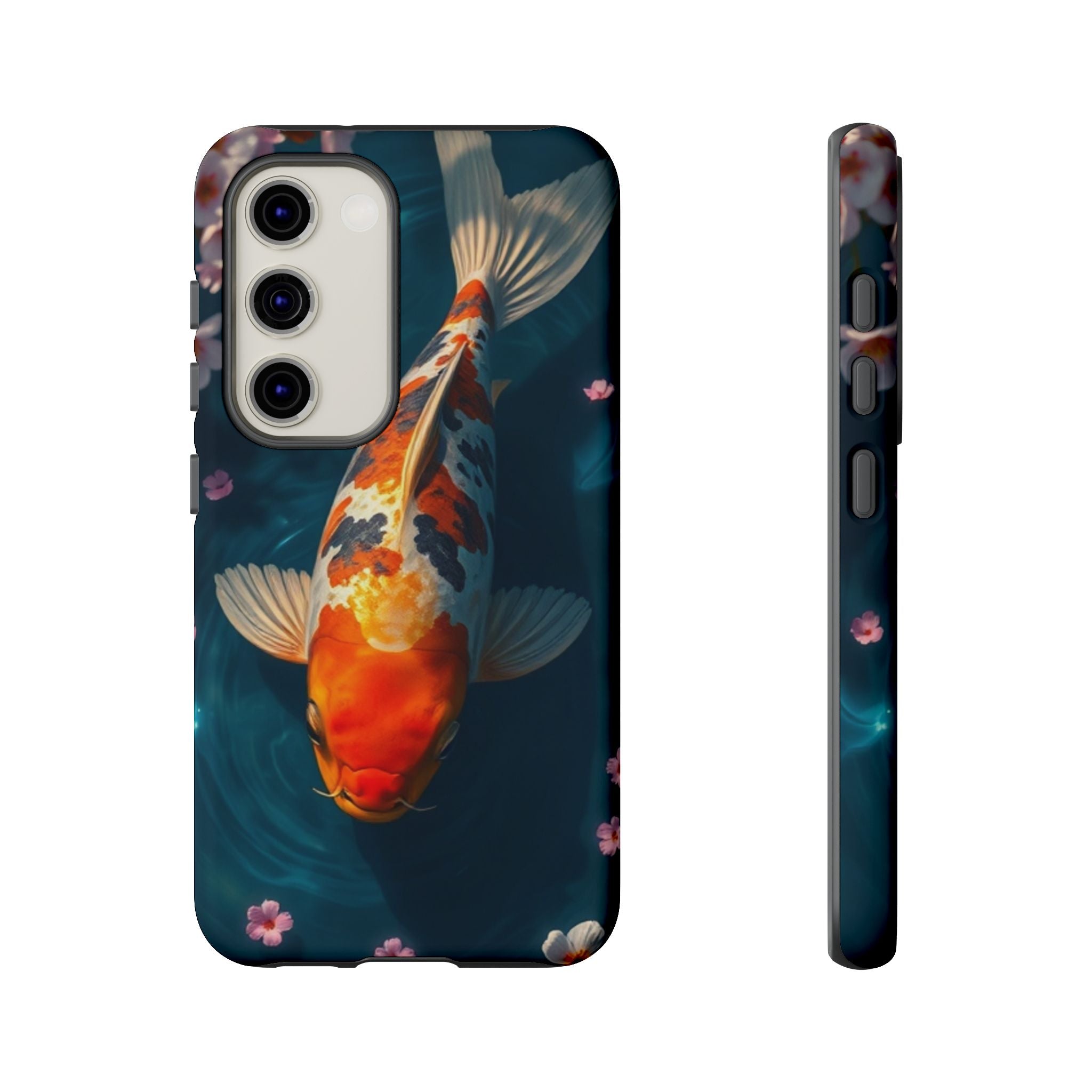 Peaceful Koi Cherry Blossom Tough Cases For Android & iPhone