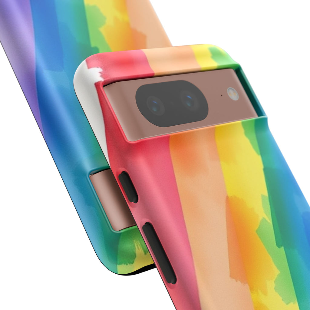 Rainbow Watercolor Art Tough Cases For Android & iPhone
