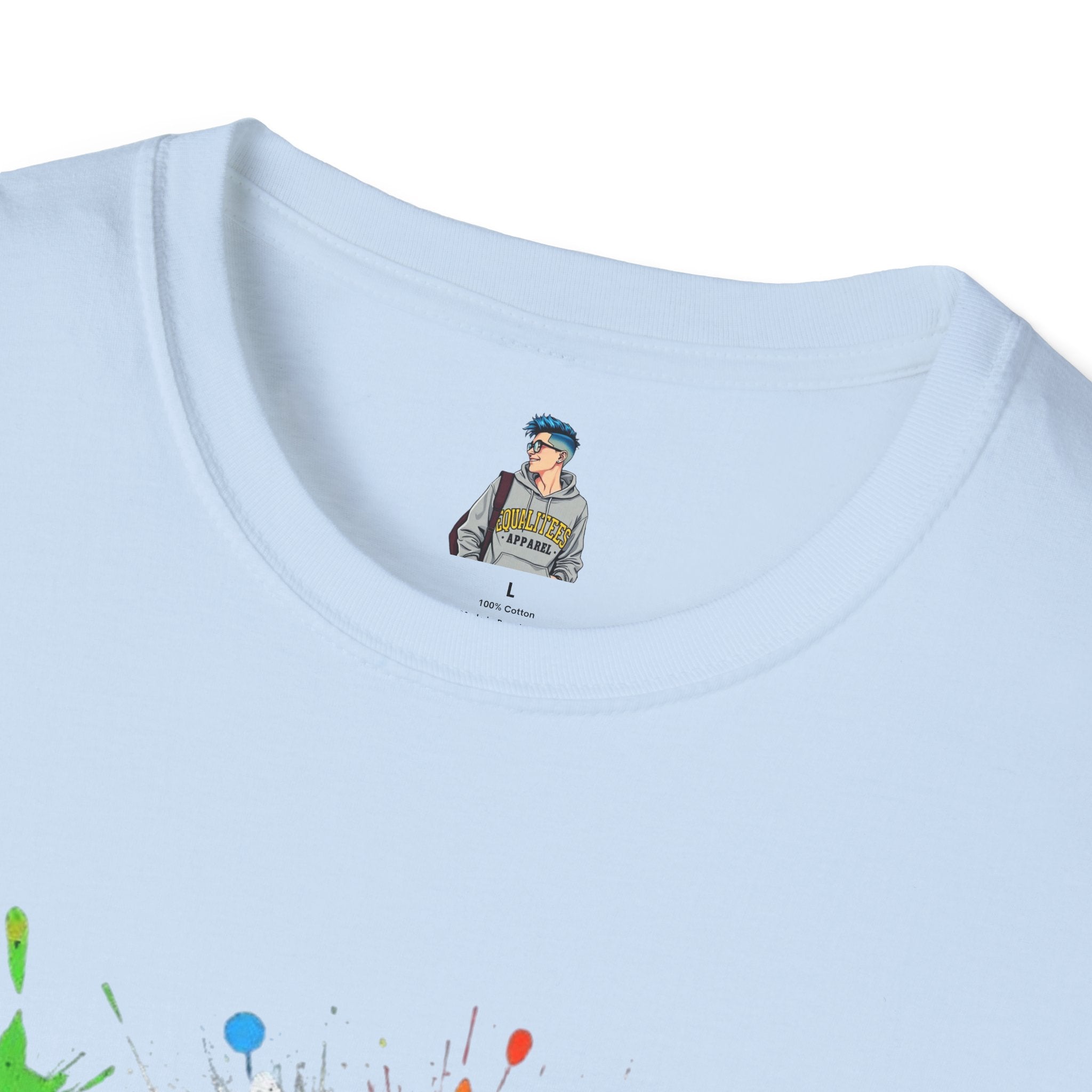 WTF Color Splash T-Shirt — Bold Rainbow Graphic Tee